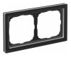 Рамка ArtGallery Pure SE двухместная стекло (матовая черная) GAL331002