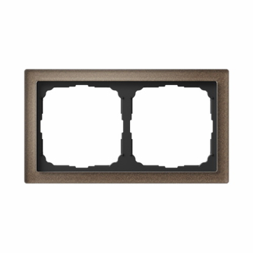 Рамка ArtGallery Pure SE двухместная стекло (мокко) GAL320602