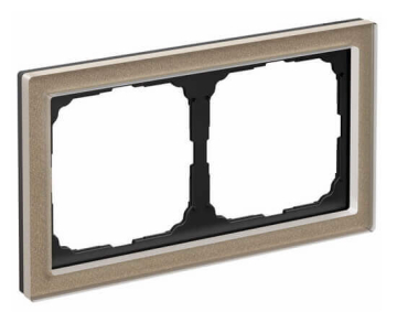 Рамка ArtGallery Pure SE двухместная стекло (шампань) GAL320502