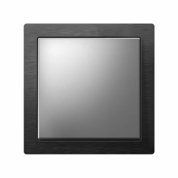 Рамка ArtGallery Pure SE одноместная металл (оникс) GAL312301