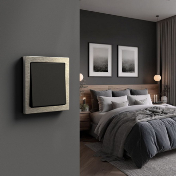 Рамка ArtGallery Pure Systeme Electric одноместная металл (алюминий) GAL312101
