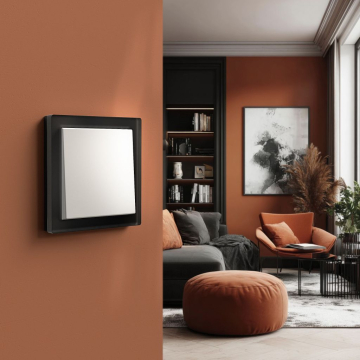 Рамка ArtGallery Pure SE одноместная стекло (матовая черная) GAL331001