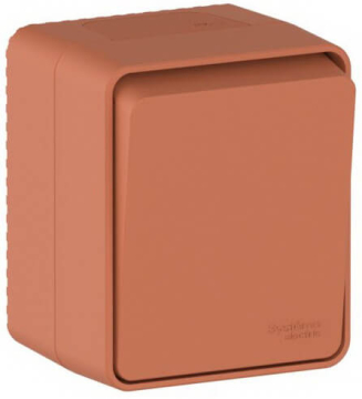 Выключатель О/У 10А IP54 AtlasDesign Profi54 (терракотовый) ATN547011