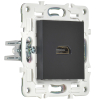 Розетка HDMI IEK SKANDY  SK-H01Bl (черный) SK-H10-K02