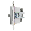 Розетка TV+SAT IEK SKANDY SK-A13N (никель) SK-AF20-O-K50