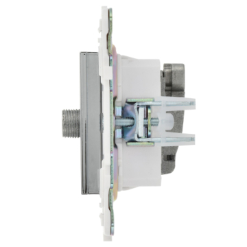 Розетка TV+SAT IEK SKANDY SK-A13N (никель) SK-AF20-O-K50