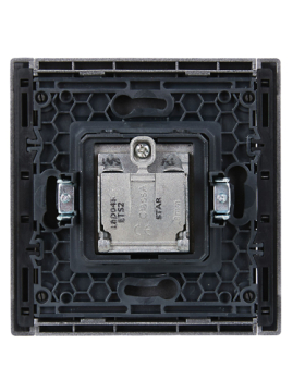 Розетка TV+SAT FORTE&PIANO FP538 (сталь) FP-AF20-O-K46
