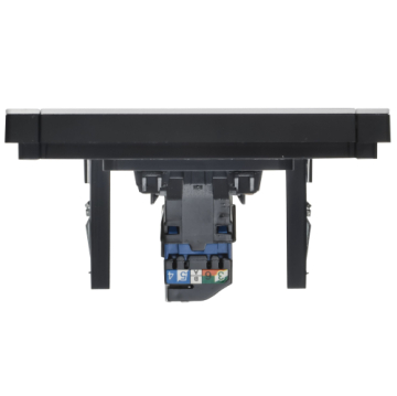 Розетка компьютерная FORTE&PIANO RJ45 кат.6 FP231M (металл белый) FP-K10-2-M-K01