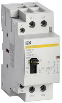 Контактор IEK KARAT модульный с ручным упр. КМ40-11МР 40А AC 1НО+1НЗ MKK12-40-11