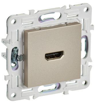 Розетка HDMI IEK SKANDY SK-H01Sh (шампань) SK-H10-K37