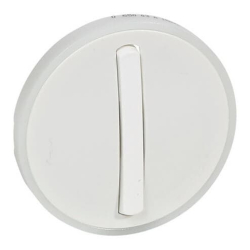 Лицевая панель Legrand Celiane для тонкого одноклавишного выключателя с подсветкой (белая) 065003