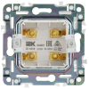 Аудиорозетка IEK SKANDY 4-ая SK-A01N (никель) SK-S40-K50