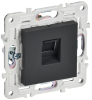 Розетка компьютерная IEK SKANDY RJ45 кат.5E SK-K01G (графит) SK-K10-1-K53