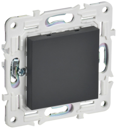 Заглушка с суппортом IEK SKANDY SK-C01G (графит) SK-PL10-K53