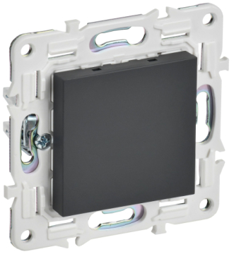 Заглушка с суппортом IEK SKANDY SK-C01G (графит) SK-PL10-K53