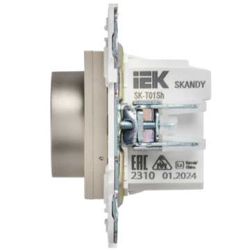 Термостат IEK SKANDY электронный с индикацией SK-T01Sh (шампань) SK-RT11-K37
