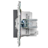 Розетка IEK SKANDY с заземлением со шторками 16А SK-R04Gr (серый) SK-R14-16-K03