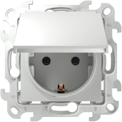 Розетка с крышкой влагозащищенная IP44 Simon 24 (белый) 2450448-030