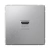 Розетка HDMI Systeme Electric ArtGallery (алюминий) GAL000380