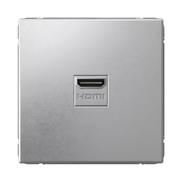 Розетка HDMI Systeme Electric ArtGallery (алюминий) GAL000380