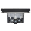 Розетка с крышкой FORTE&PIANO 16А IP44 FP821M (металл слоновая кость) FP-R16-16-44-M-K41