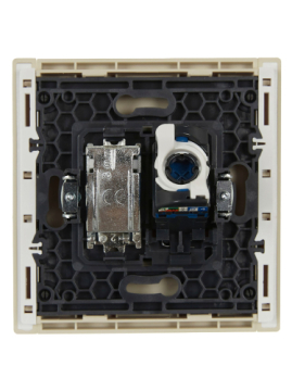 Розетка TV+RJ45 кат.6 FORTE&PIANO FP437 (ваниль) FP-AK20-2-K10