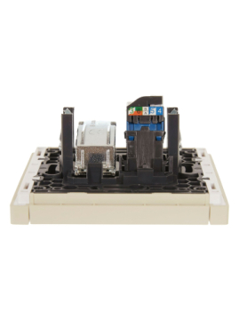 Розетка TV+RJ45 кат.6 FORTE&PIANO FP437 (ваниль) FP-AK20-2-K10