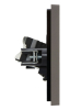 Розетка компьютерная двойная RJ45 FORTE&PIANO кат.5E FP333 (серый) FP-K20-1-K03