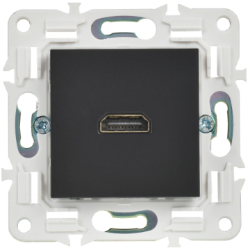 Розетка HDMI IEK SKANDY  SK-H01Bl (черный) SK-H10-K02