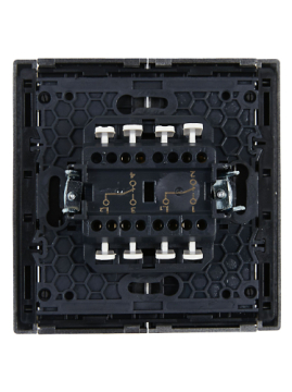 Выключатель 2-кл проходной FORTE&PIANO 10А FP507 (сталь) FP-V22-0-10-1-K46
