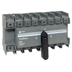 Рубильник EKF TwinBlock 40A 4P реверсивный c рукояткой для прямой установки tb-s-40-4p-rev