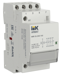 Контактор ARMAT модульный KMR 25А 230В AC 3НО 1НЗ AR-KMR10-025-31-230