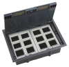 Люк Systeme Elecrtic MultiDesk на 24 модулей IP40 для фальшпола с монтажной коробкой тип MDK10 MDK10124