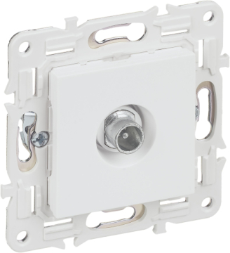 Розетка TV проходная IEK SKANDY SK-A17W (арктический белый) SK-A10-P-K01