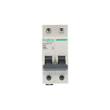 Автоматический выключатель Systeme Electric City9 Set 2п 16A 6kA (хар-ка C C9F36216