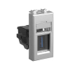 Розетка DKC Avanti USB 3.0 тип А-А 1 модуль (закаленная сталь) 4404301