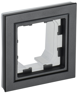 Рамка 1-м BRITE Черный IP44 РУ-1-БрЧ-44 BR-M12-44-K02