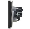 Розетка с крышкой FORTE&PIANO 16А IP44 FP721M (металл никель) FP-R16-16-44-M-K50
