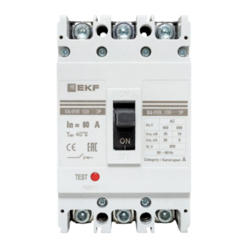 Автоматический выключатель EKF PROxima  ВА-99М 100/ 80А 3P 35кА mccb99-100-80m