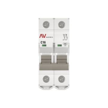 Автоматический выключатель EKF Averes AV-6 2P 16А 6kA (х-ка С) mcb6-2-16C-av