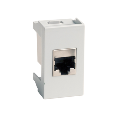 Компьютерная розетка DKC Viva RJ45 кат. 5e экранированная 8P8C (белая) 1мод 45048