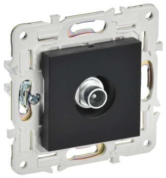 Розетка TV проходная IEK SKANDY SK-A17Bl (черный) SK-A10-P-K02