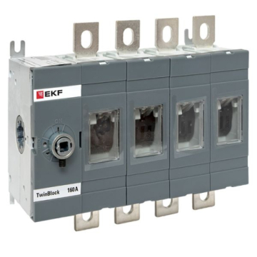Рубильник EKF TwinBlock 160A 4P без рукоятки управления tb-s-160-4p