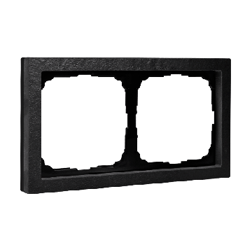 Рамка ArtGallery Pure SE двухместная камень (оникс) GAL373202