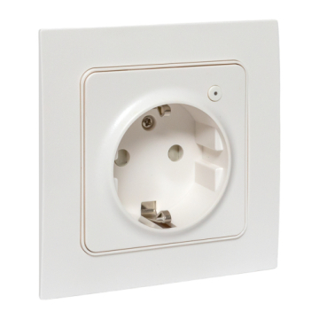 Умная розетка EKF Стокгольм 1-местная 16А белый Zigbee Сonnect RCS-ST16-WD-ZB