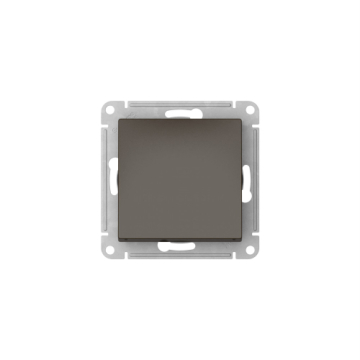 Выключатель одноклавишный AtlasDesign на автозажимах (мокко) ATN000611S