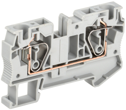 IEK Клемма пружинная КПИ 2в-6 57А серый YZN11-006-K03