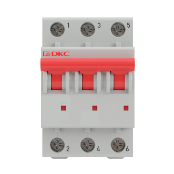 Автоматический выключатель DKC YON MD63 3Р 63А 6кА (х-ка С) MD63-3C63-6