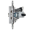 Розетка TV+RJ45 кат.5E IEK SKANDY SK-A14S (серебряный) SK-AK20-1-K23