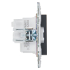Розетка IEK SKANDY с заземлением без шторок 16А SK-R05G (графит) SK-R11-16-K53